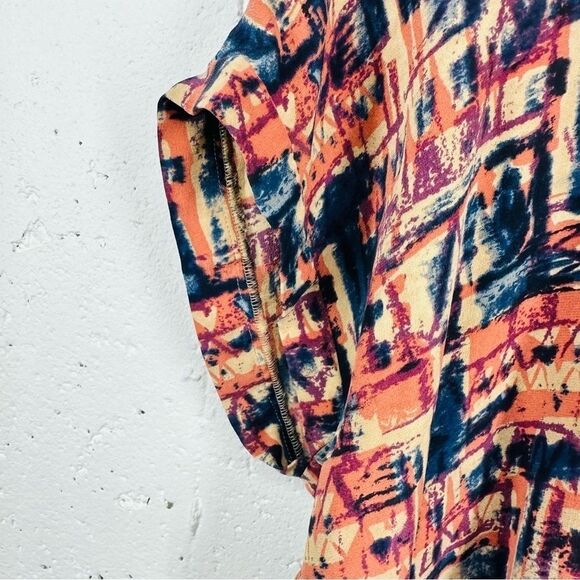 Joie size Small Pink and Blue Silk Oversized Blouse - Picture 9 of 12